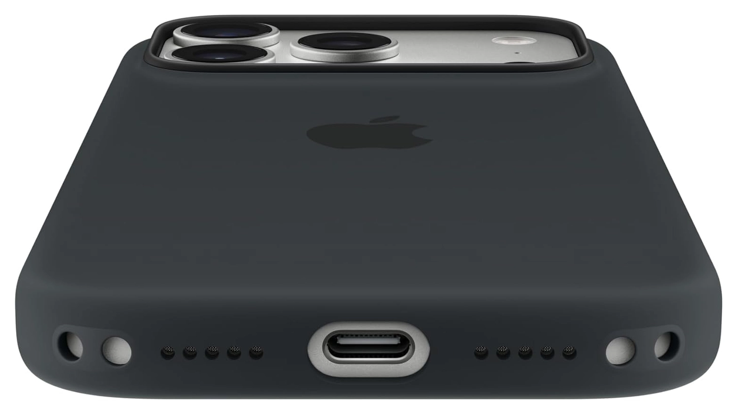 Origineel Apple iPhone 17 Pro Hoesje MagSafe Silicone Case Zwart afbeelding 4