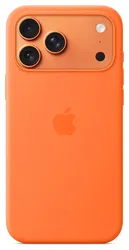 Origineel Apple iPhone 17 Pro Max Hoesje MagSafe Silicone Case Oranje afbeelding