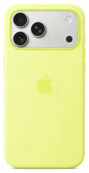 Origineel Apple iPhone 17 Pro Max Hoesje MagSafe Silicone Case Geel afbeelding