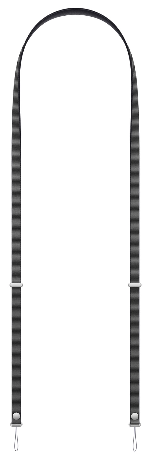 Originele Apple Crossbody Strap - Universeel Telefoonkoord Zwart afbeelding 1