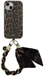 AVY Apple iPhone 13 / 14 MagSafe Hoesje met Koord 32CM Panthera Chic afbeelding