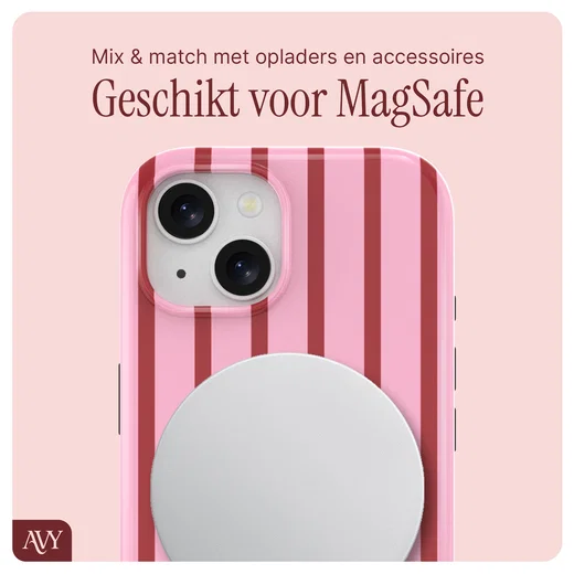 AVY Apple iPhone 13 / 14 MagSafe Hoesje met Koord (32CM) Linea Sol afbeelding 8