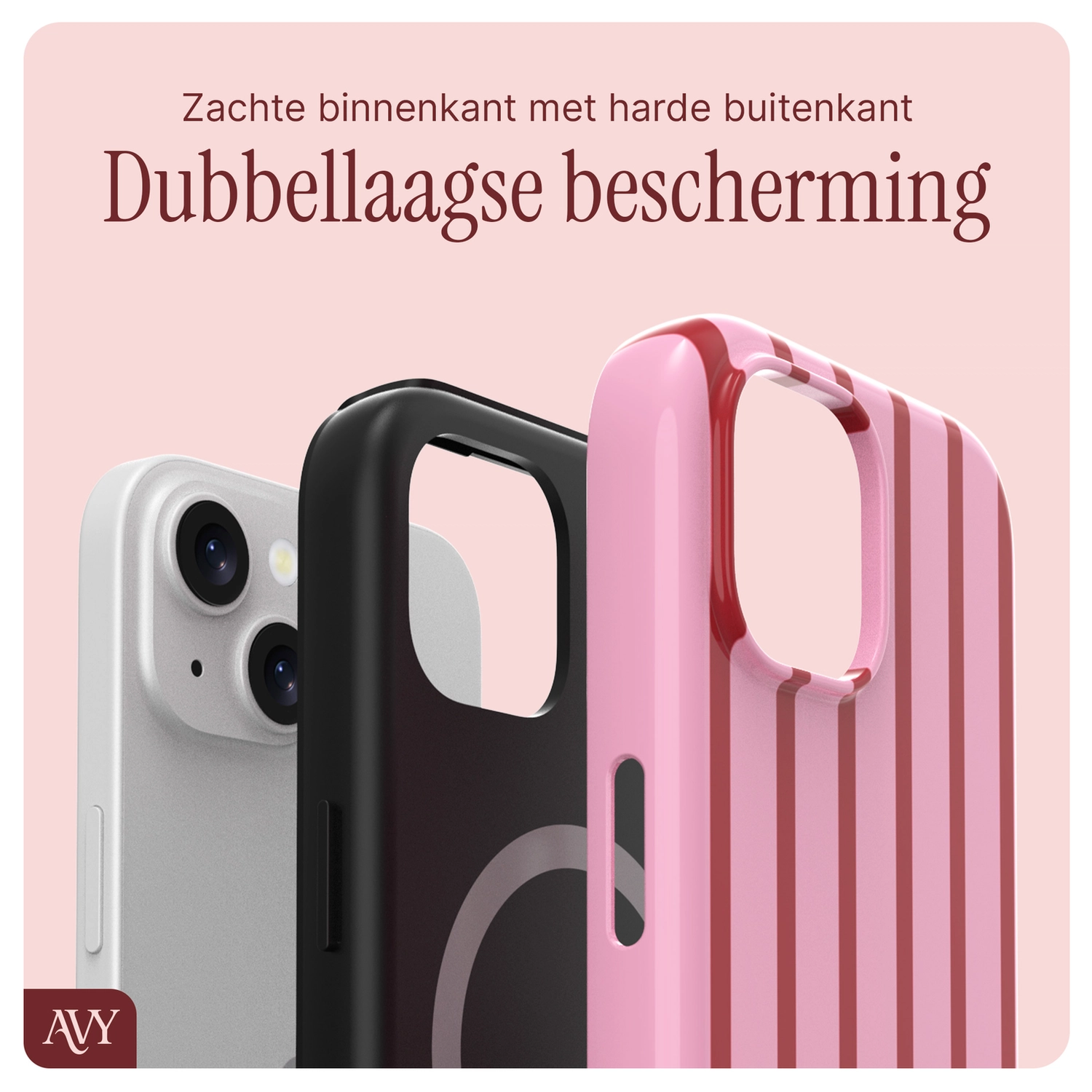 AVY Apple iPhone 13 / 14 MagSafe Hoesje met Koord (32CM) Linea Sol afbeelding 7
