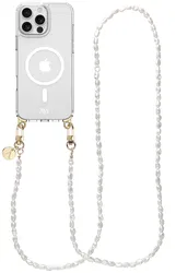 AVY Apple iPhone 14 Pro Hoesje met Koord & MagSafe 120CM Perla Chic Long afbeelding