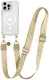 AVY Apple iPhone 14 Pro Hoesje met Koord & MagSafe 130CM Aurum Gold