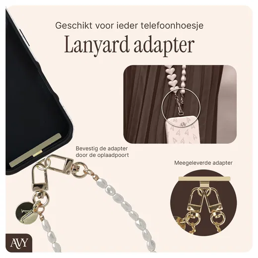 AVY Apple iPhone 14 Pro Hoesje met Koord & MagSafe 130CM Panthera Chic afbeelding 8