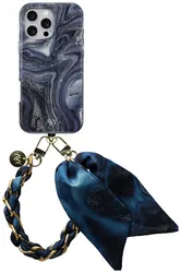 AVY Apple iPhone 14 Pro MagSafe Hoesje met Koord 32CM Obscura Blue afbeelding