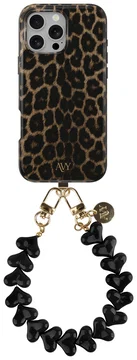 AVY Apple iPhone 14 Pro MagSafe Hoesje met Koord 30CM Panther Hearts