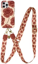 AVY Apple iPhone 14 Pro MagSafe Hoesje met Koord 130CM Botanique Roses afbeelding