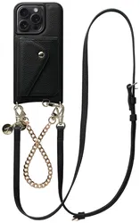 AVY Apple iPhone 14 Pro - Styled Kit - Zwart - Leather and Gold afbeelding