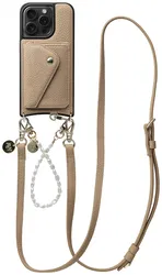 AVY Apple iPhone 14 Pro - Styled Kit - Beige - Leather and Pearls afbeelding