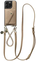 AVY Apple iPhone 14 Pro - Styled Kit - Beige - Leather and Gold afbeelding