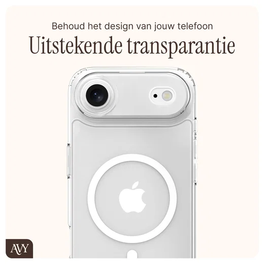 AVY Apple iPhone Air Hoesje met Koord & MagSafe 130CM Tressé Black afbeelding 7