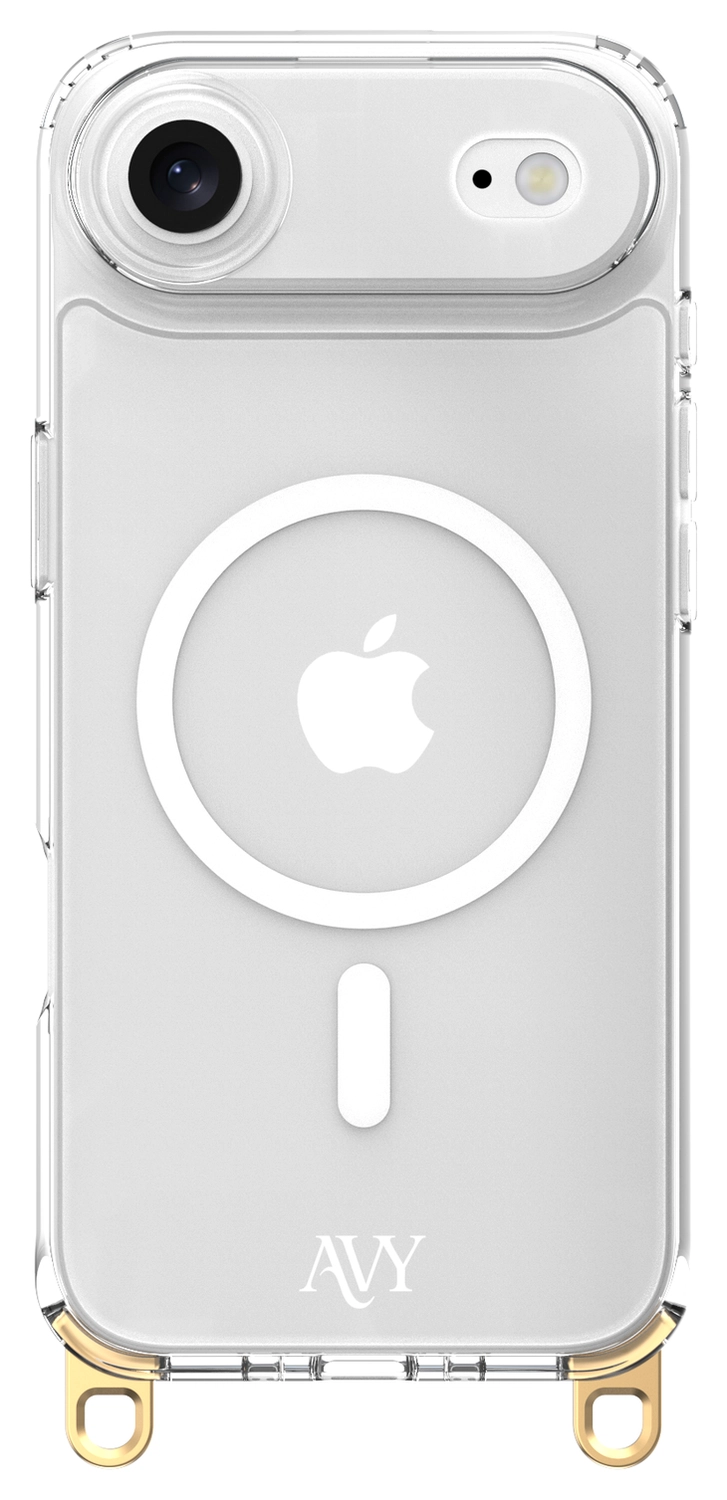 AVY Apple iPhone Air Hoesje met Koord & MagSafe 130CM Tressé Black afbeelding 11