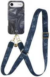 AVY Apple iPhone Air MagSafe Hoesje met Koord 130CM Obscura Blue afbeelding