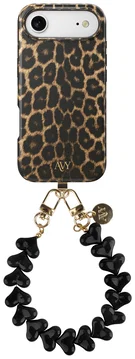 AVY Apple iPhone Air MagSafe Hoesje met Koord 30CM Panther Hearts