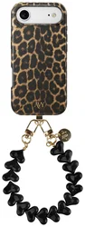 AVY Apple iPhone Air MagSafe Hoesje met Koord 30CM Panther Hearts afbeelding