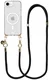 AVY Apple iPhone 17e / 16e Hoesje met Koord & MagSafe 130CM Tressé Black afbeelding 1