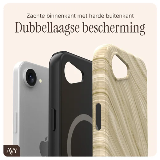 AVY Apple iPhone 17e / 16e MagSafe Hoesje met Koord 130CM Aurum Gold afbeelding 7