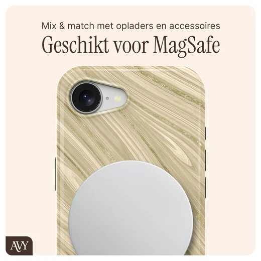 AVY Apple iPhone 17e / 16e MagSafe Hoesje met Koord 130CM Aurum Gold afbeelding 8