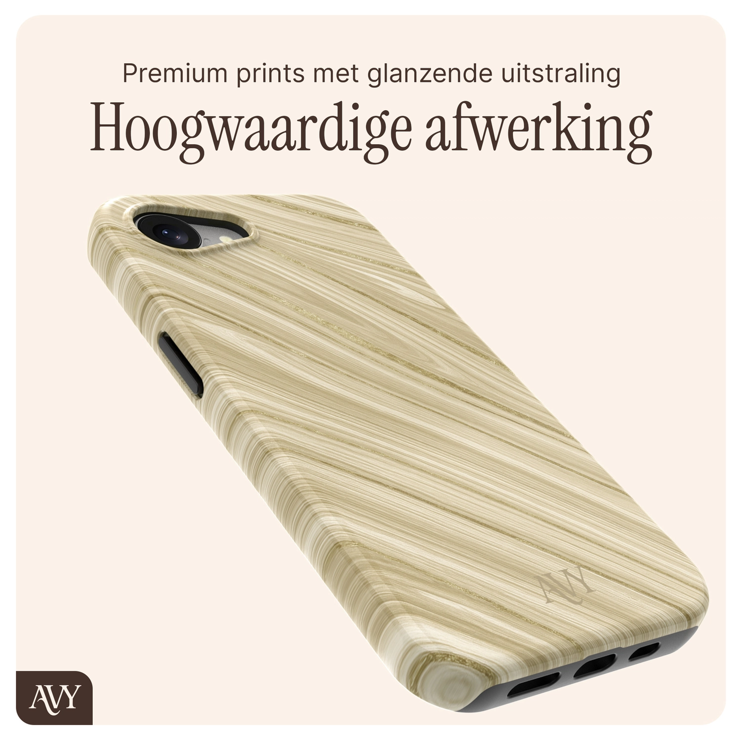 AVY Apple iPhone 17e / 16e MagSafe Hoesje met Koord 130CM Aurum Gold afbeelding 9