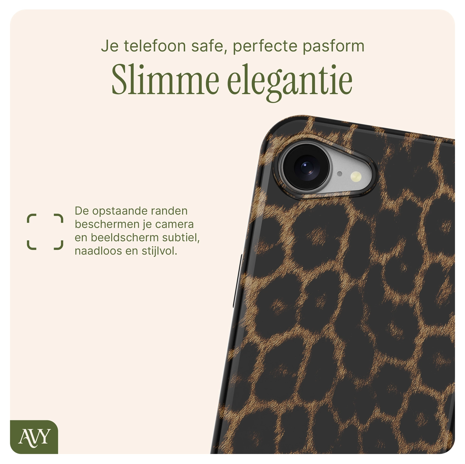 AVY Apple iPhone 17e / 16e MagSafe Hoesje met Koord 30CM Panther Hearts afbeelding 13