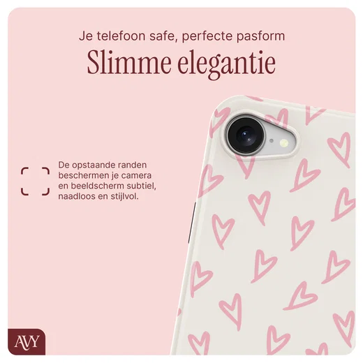 AVY Apple iPhone 17e / 16e MagSafe Hoesje met Koord 30CM Cupid Hearts afbeelding 6