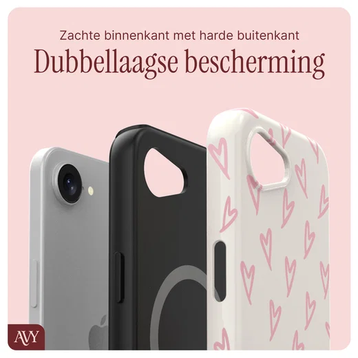 AVY Apple iPhone 17e / 16e MagSafe Hoesje met Koord 30CM Cupid Hearts afbeelding 9