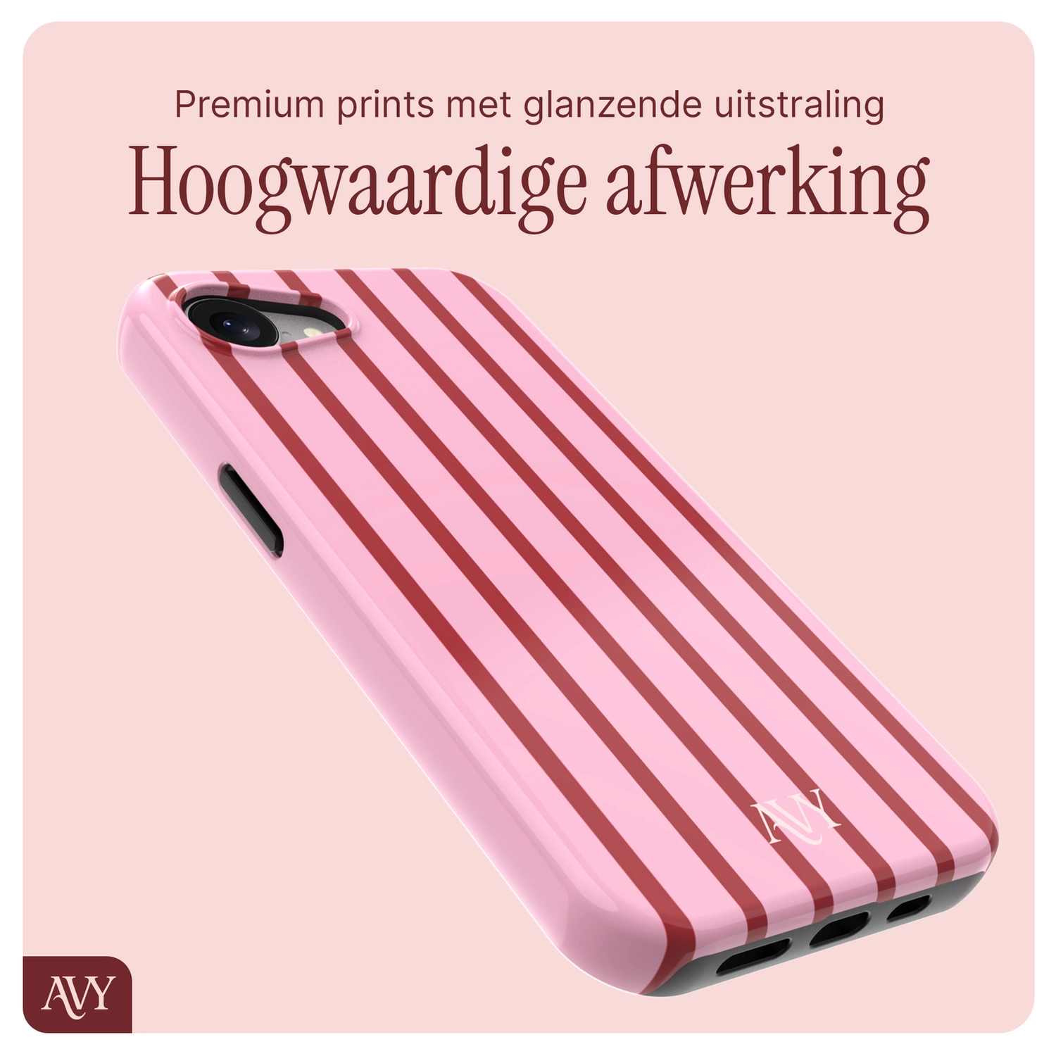 AVY Apple iPhone 17e / 16e MagSafe Hoesje met Koord 30CM Linea Hearts afbeelding 8