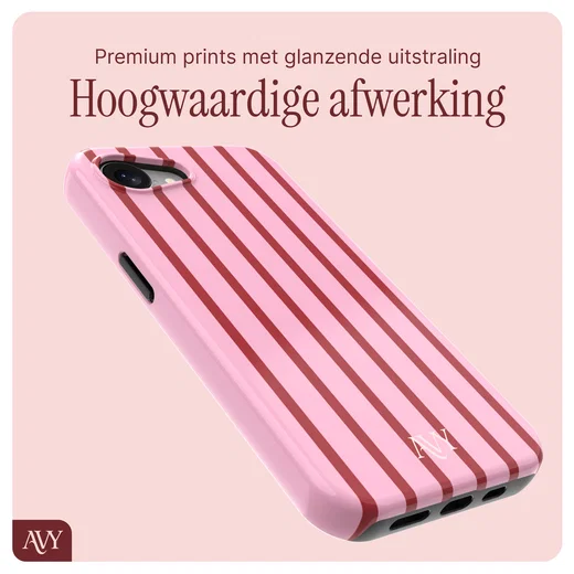 AVY Apple iPhone 17e / 16e MagSafe Hoesje met Koord 30CM Linea Hearts afbeelding 8