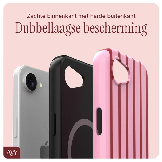 AVY Apple iPhone 17e / 16e MagSafe Hoesje met Koord 30CM Linea Hearts afbeelding 9
