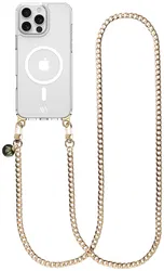 AVY Apple iPhone 13 Pro Hoesje met Koord & MagSafe 120CM Aurum Lien Long afbeelding