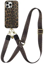 AVY Apple iPhone 13 Pro MagSafe Hoesje met Koord 130CM Panthera Chic afbeelding