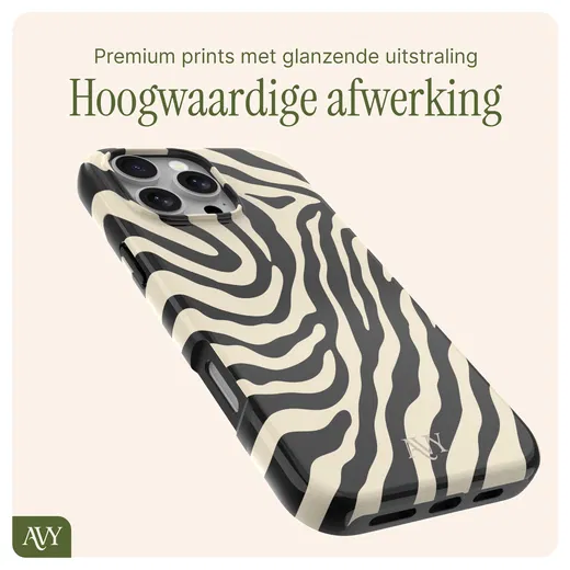 AVY Apple iPhone 13 Pro MagSafe Hoesje met Koord 32CM Serengeti Zebra afbeelding 7