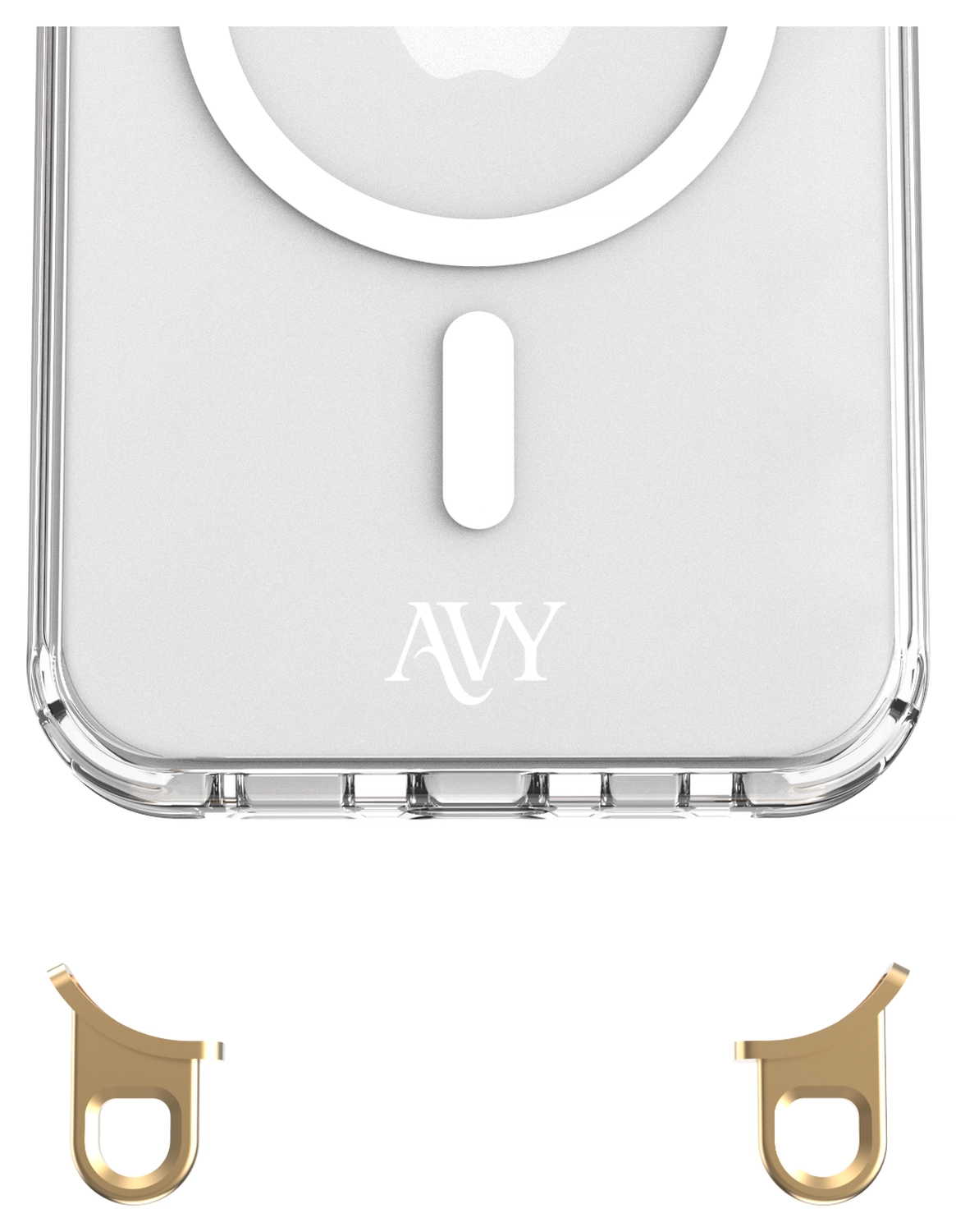 AVY Apple iPhone 13 Pro Max Hoesje met Koord & MagSafe 30CM Cupid Black afbeelding 13