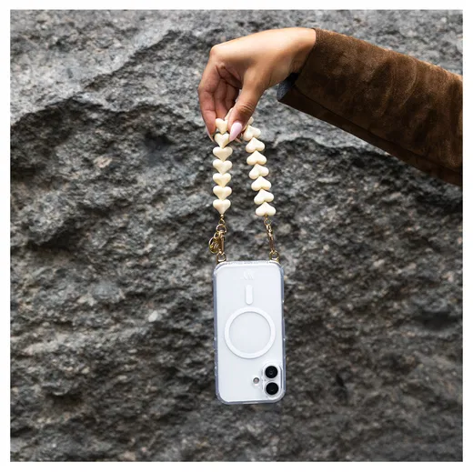 AVY Apple iPhone 13 Pro Max Hoesje met Koord & MagSafe 30CM Cupid Beige afbeelding 5