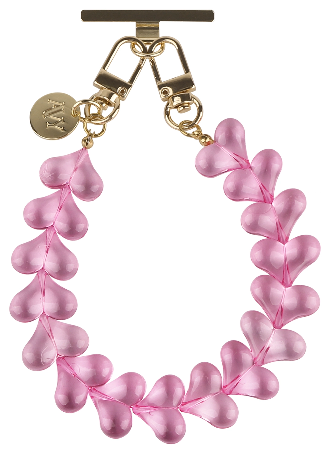 AVY Apple iPhone 13 Pro Max Hoesje met Koord & MagSafe 30CM Cupid Clear Pink afbeelding 12