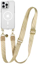 AVY Apple iPhone 13 Pro Max Hoesje met Koord & MagSafe 130CM Aurum Gold afbeelding