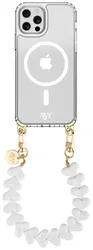 AVY Apple iPhone 12 Pro Max Hoesje met Koord & MagSafe 30CM Cupid White afbeelding