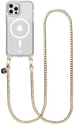 AVY Apple iPhone 12 Pro Max Hoesje met Koord & MagSafe 120CM Aurum Lien Long afbeelding