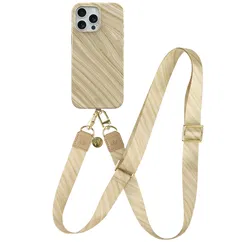 AVY Apple iPhone 12 Pro Max MagSafe Hoesje met Koord 130CM Aurum Gold afbeelding