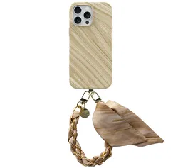 AVY Apple iPhone 12 Pro Max MagSafe Hoesje met Koord 32CM Aurum Gold afbeelding