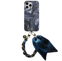 AVY Apple iPhone 12 Pro Max MagSafe Hoesje met Koord 32CM Obscura Blue afbeelding