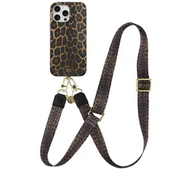 AVY Apple iPhone 12 Pro Max MagSafe Hoesje met Koord 130CM Panthera Chic afbeelding