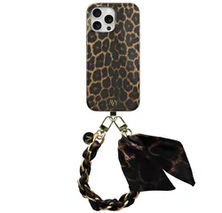 AVY Apple iPhone 12 Pro Max MagSafe Hoesje met Koord 32CM Panthera Chic afbeelding