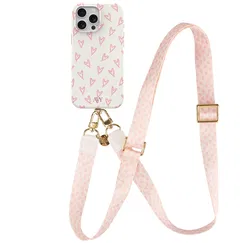 AVY Apple iPhone 12 Pro Max MagSafe Hoesje met Koord 130CM Cupid Blush afbeelding