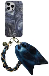 AVY Apple iPhone 12 / 12 Pro MagSafe Hoesje met Koord 32CM Obscura Blue afbeelding