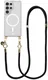 AVY Samsung Galaxy S25 Ultra Hoesje met Koord & MagSafe 130CM Tressé Black afbeelding 1