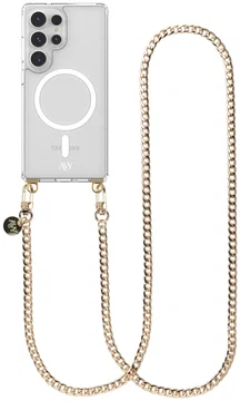 AVY Samsung Galaxy S25 Ultra Hoesje met Koord & MagSafe 120CM Aurum Lien Long