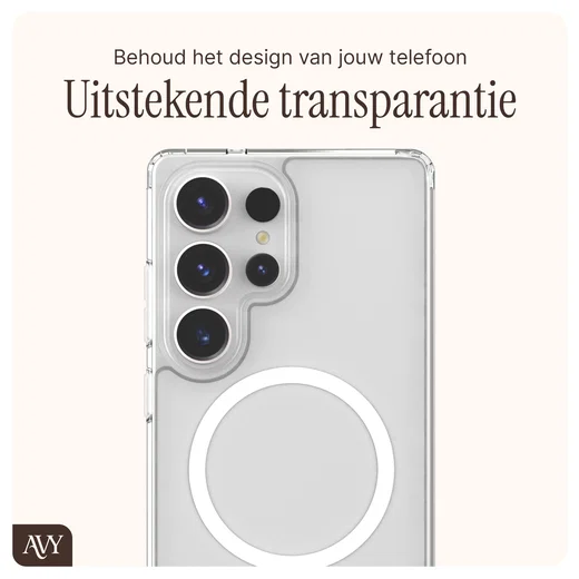 AVY Samsung Galaxy S25 Ultra Hoesje met Koord & MagSafe 120CM Aurum Lien Long afbeelding 6